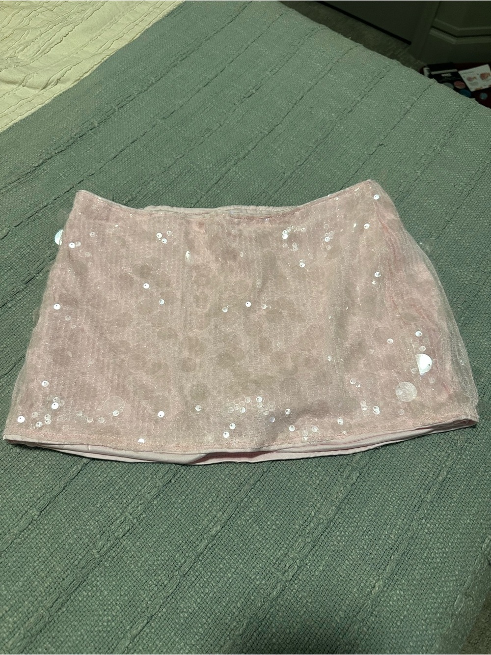 Amazon Pink Sequin Mini Skirt